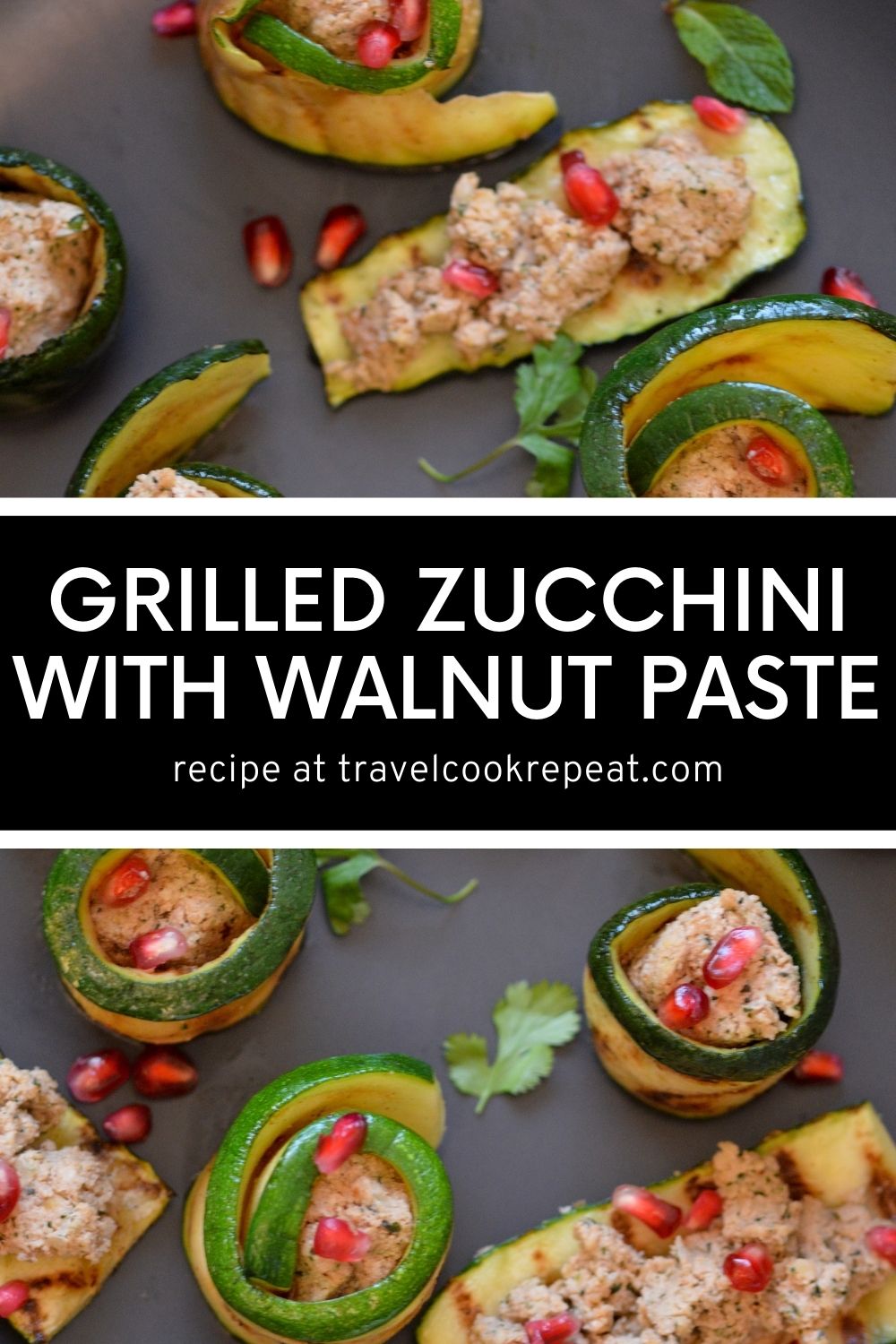 Georgian Walnut Paste with Grilled Zucchini